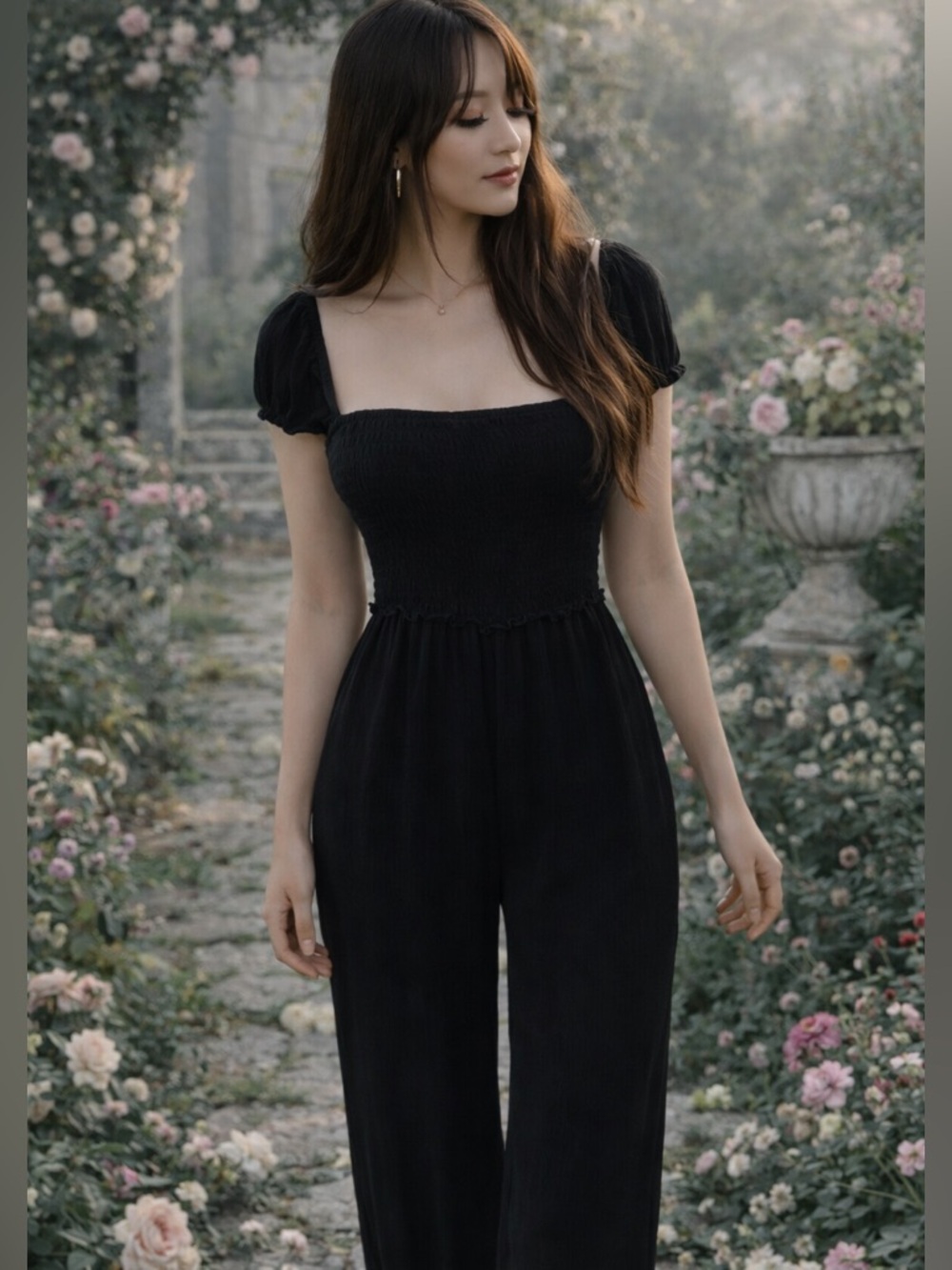 Urban Outfitters Twilight Milkmaid meadowcore flowy smocked pants romper